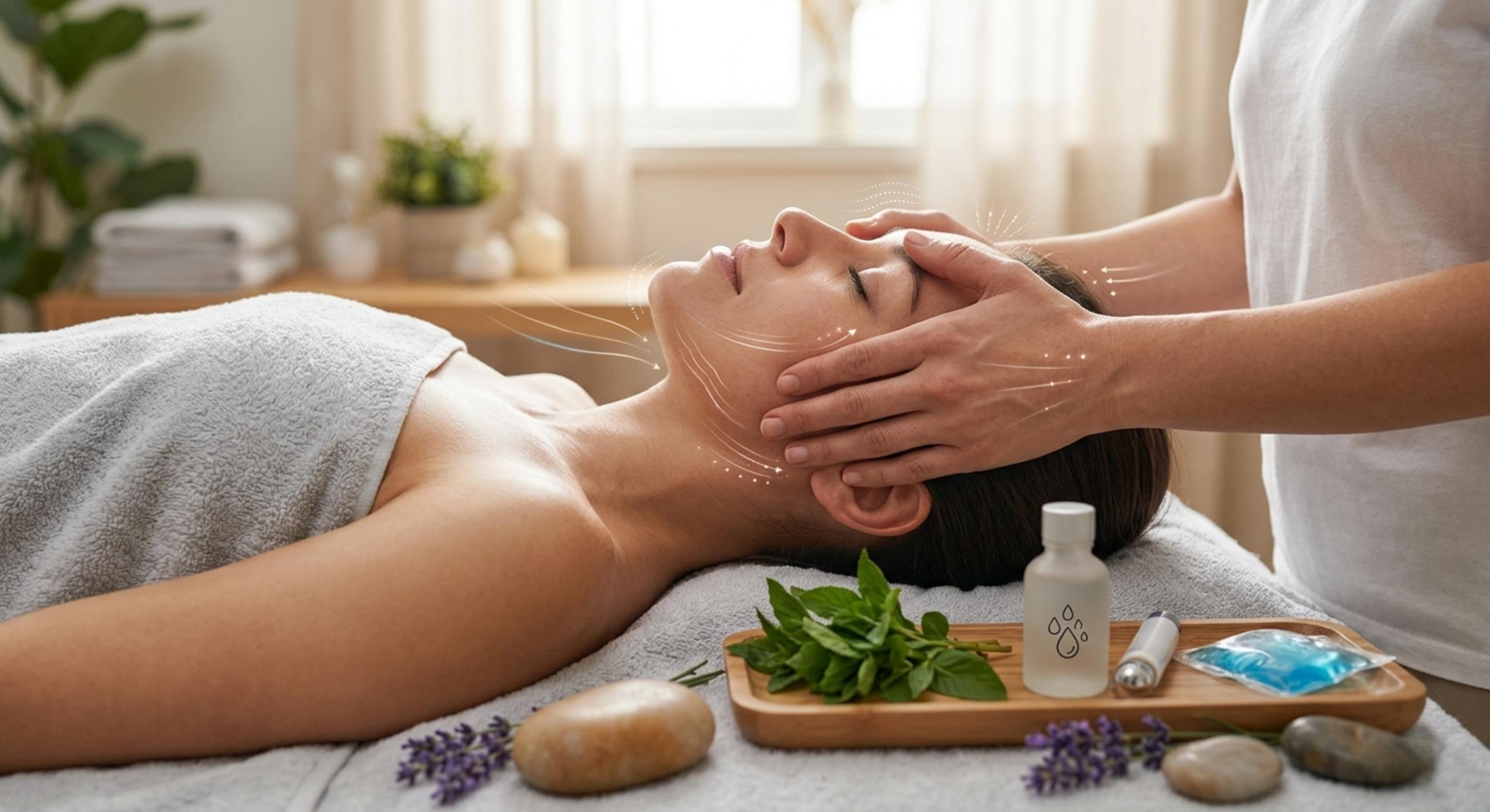 עיסוי פנים קוסמטי